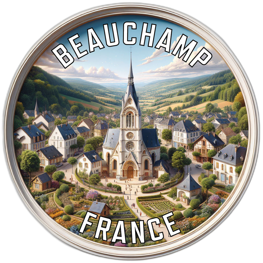 Beauchamp France Souvenir Vinyl Decal Sticker 2-Inch