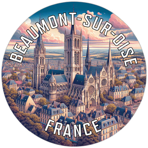 Beaumont sur Oise France Souvenir Vinyl Decal Sticker 2-Inch