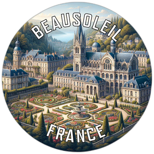 Beausoleil France Souvenir Vinyl Decal Sticker 2-Inch