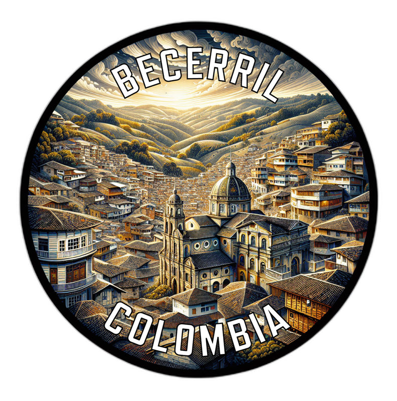 Becerril Colombia Souvenir Vinyl Decal Sticker 6-Inch