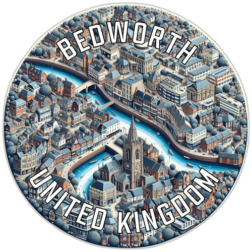 Bedworth United Kingdom Souvenir Vinyl Decal Sticker 2-Inch