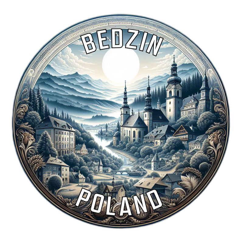 Bedzin Poland Souvenir Vinyl Decal Sticker 6-Inch