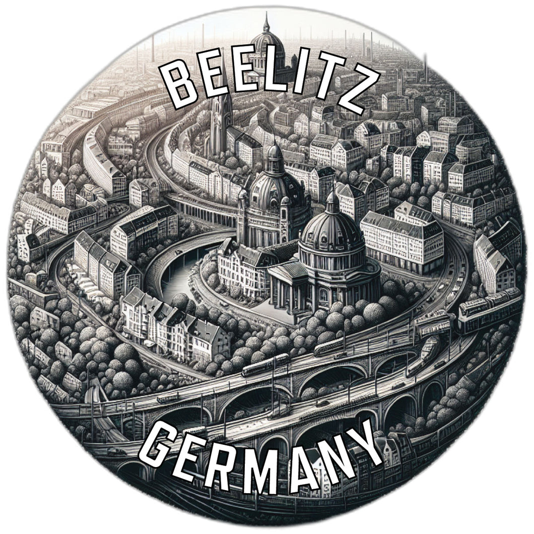 Beelitz Germany Souvenir Die Cut Flat Magnet 2-Inch