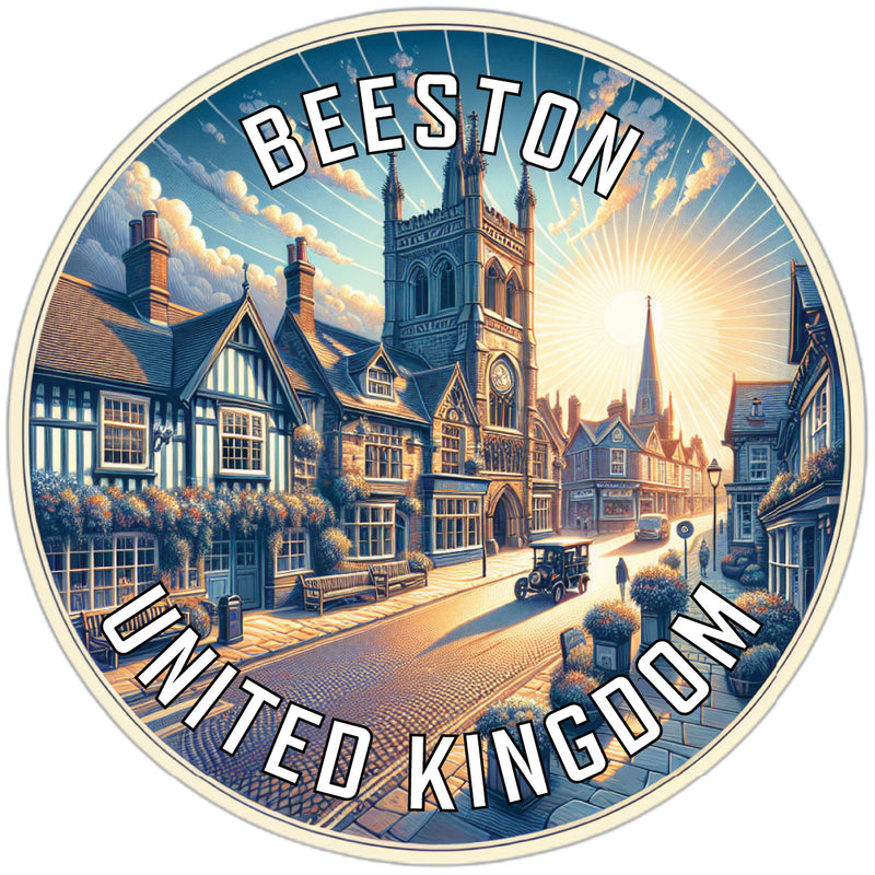 Beeston United Kingdom Souvenir Die Cut Flat Magnet 2-Inch