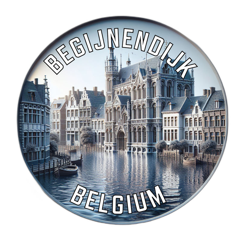 Begijnendijk Belgium Souvenir Die Cut Flat Magnet 2-Inch