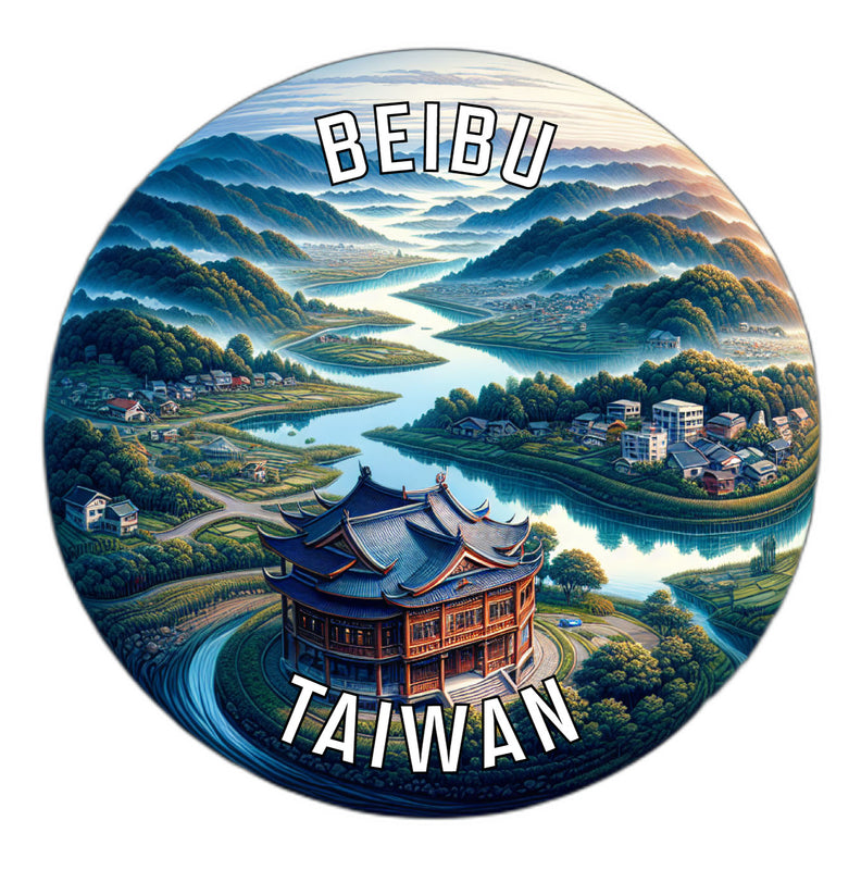 Beibu Taiwan Souvenir Vinyl Decal Sticker 6-Inch