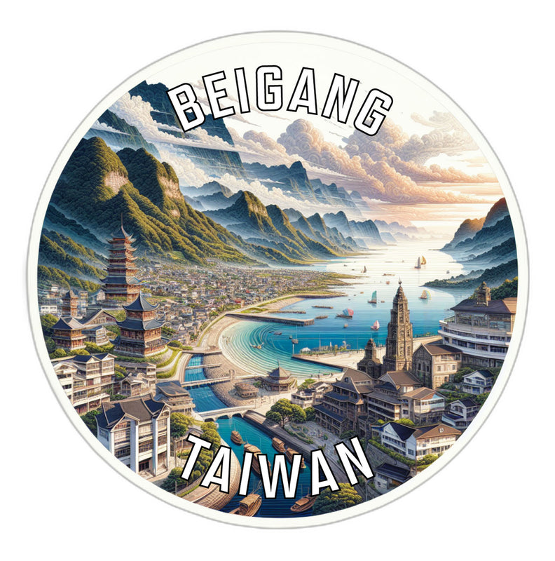 Beigang Taiwan Souvenir Die Cut Flat Magnet 2-Inch
