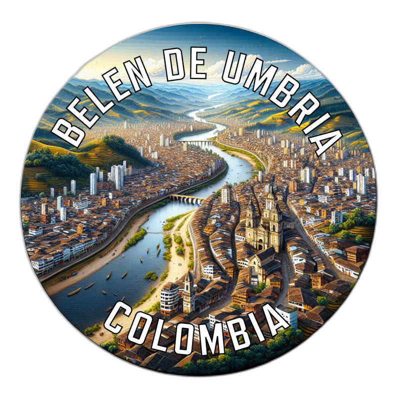 Belen de Umbria Colombia Souvenir Die Cut Flat Magnet 6-Inch