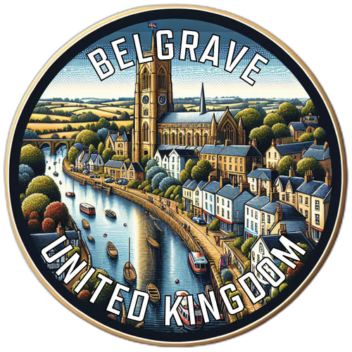 Belgrave United Kingdom Souvenir Vinyl Decal Sticker 6-Inch