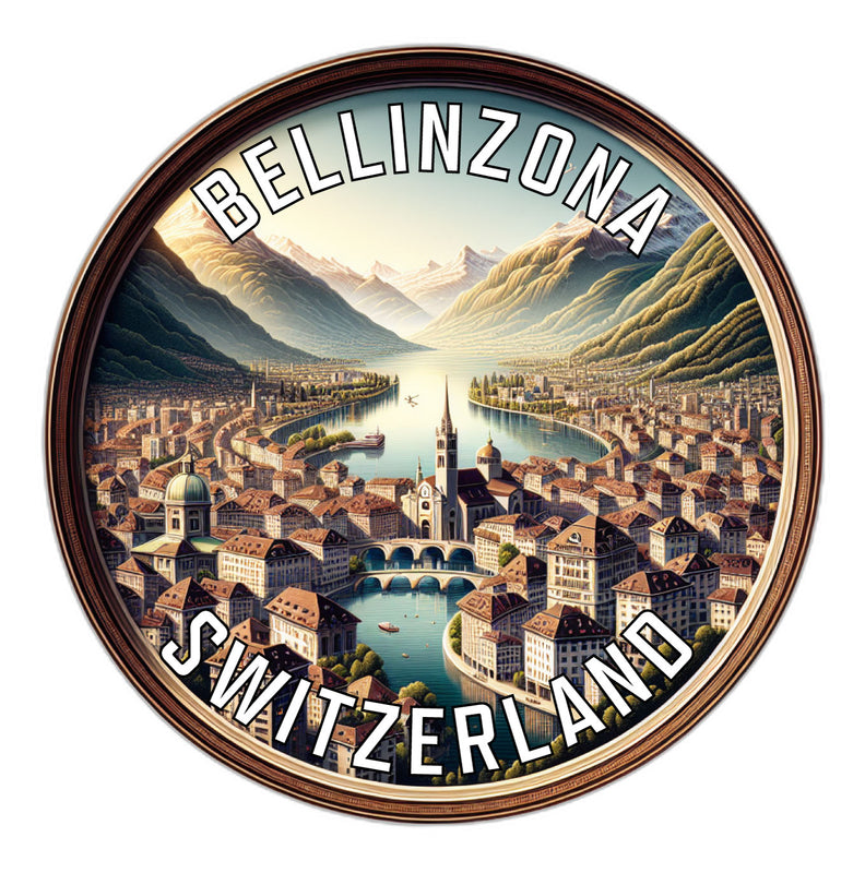 Bellinzona Switzerland Souvenir Vinyl Decal Sticker 2-Inch