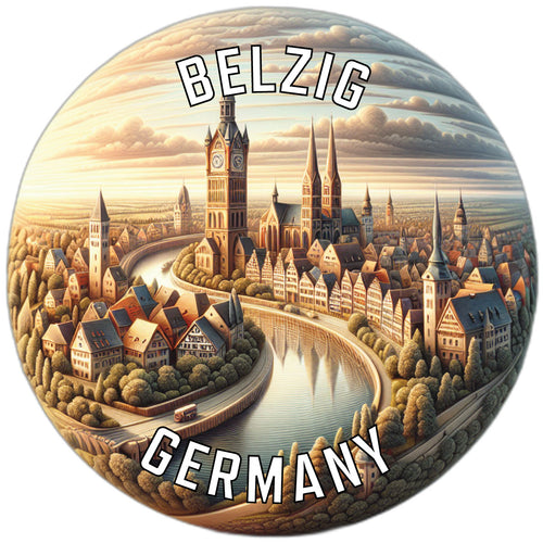 Belzig Germany Souvenir Die Cut Flat Magnet 2-Inch