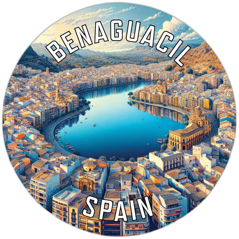Benaguacil Spain Souvenir Die Cut Flat Magnet 6-Inch