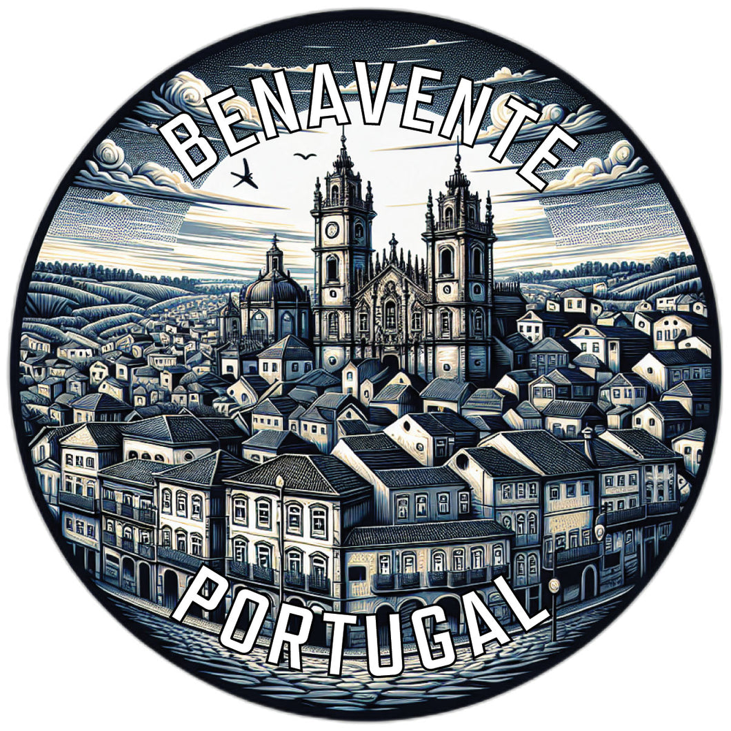Benavente Portugal Souvenir Die Cut Flat Magnet 2-Inch