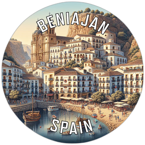 Beniajan Spain Souvenir Vinyl Decal Sticker 2-Inch