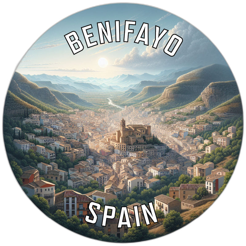 Benifayo Spain Souvenir Vinyl Decal Sticker 2-Inch