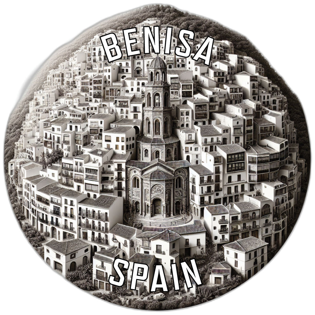 Benisa Spain Souvenir Die Cut Flat Magnet 2-Inch