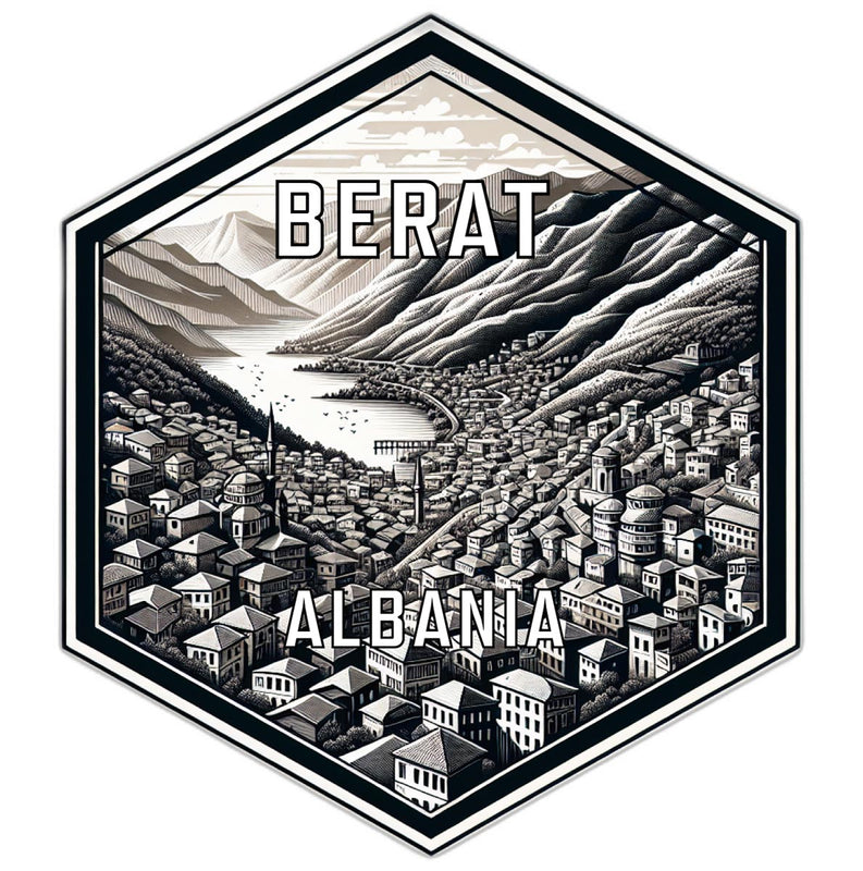 Berat Albania Travel Destination Souvenir Vinyl Decal Sticker 2-Inch