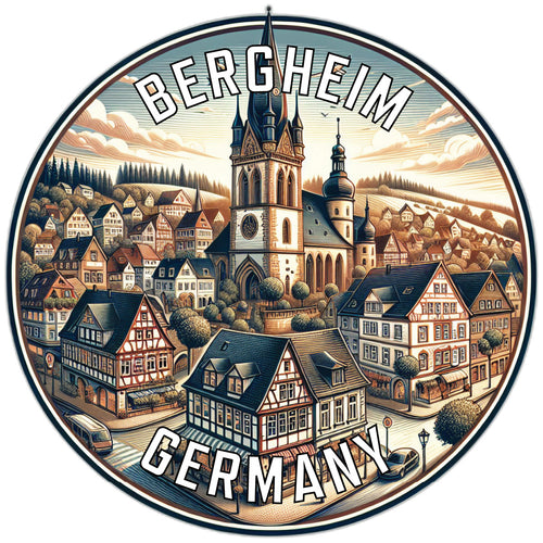 Bergheim Germany Souvenir Vinyl Decal Sticker 2-Inch