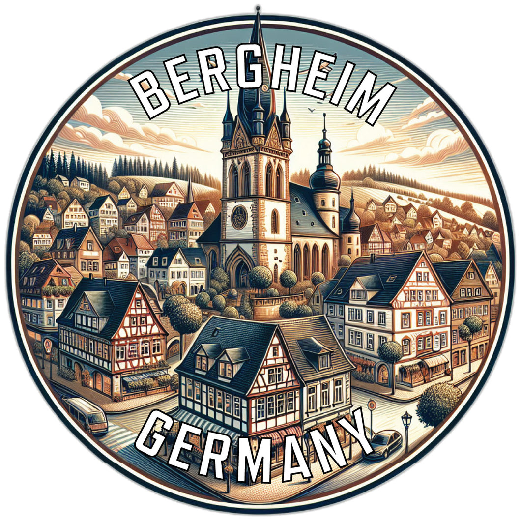 Bergheim Germany Souvenir Vinyl Decal Sticker 2-Inch