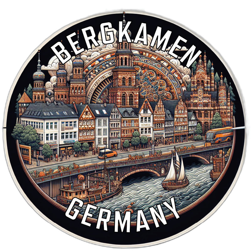 Bergkamen Germany Souvenir Die Cut Flat Magnet 6-Inch