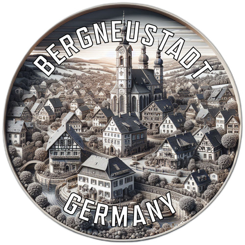 Bergneustadt Germany Souvenir Die Cut Flat Magnet 2-Inch