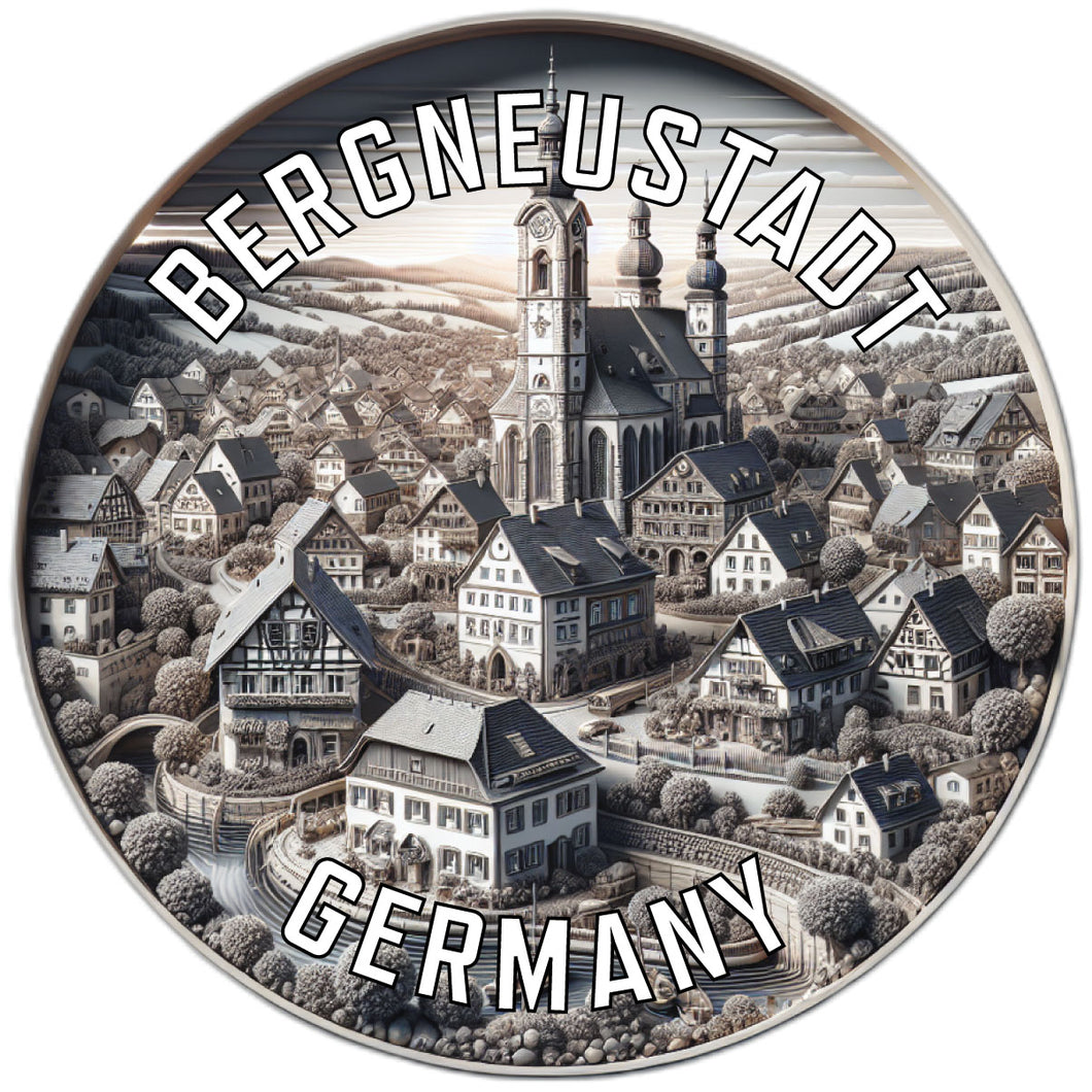 Bergneustadt Germany Souvenir Die Cut Flat Magnet 2-Inch