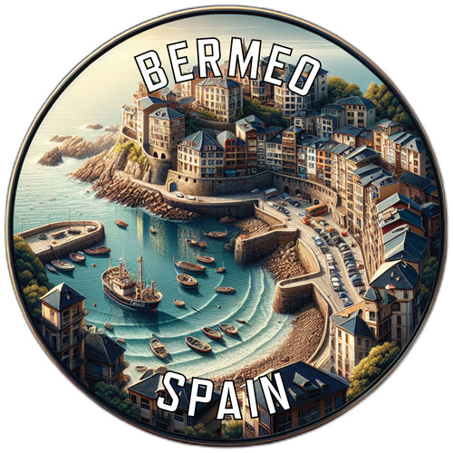 Bermeo Spain Souvenir Die Cut Flat Magnet 6-Inch