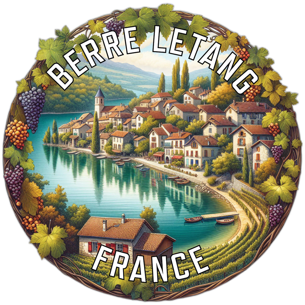Berre lEtang Souvenir Die Cut Flat Magnet 2-Inch