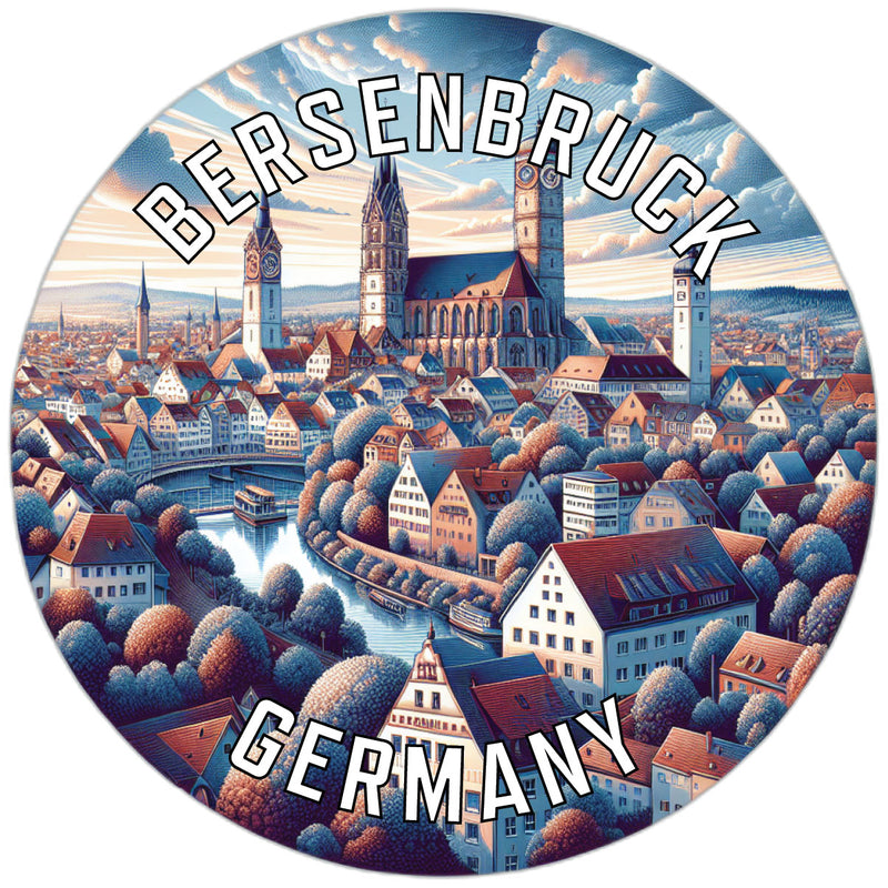 Bersenbruck Germany Souvenir Die Cut Flat Magnet 2-Inch