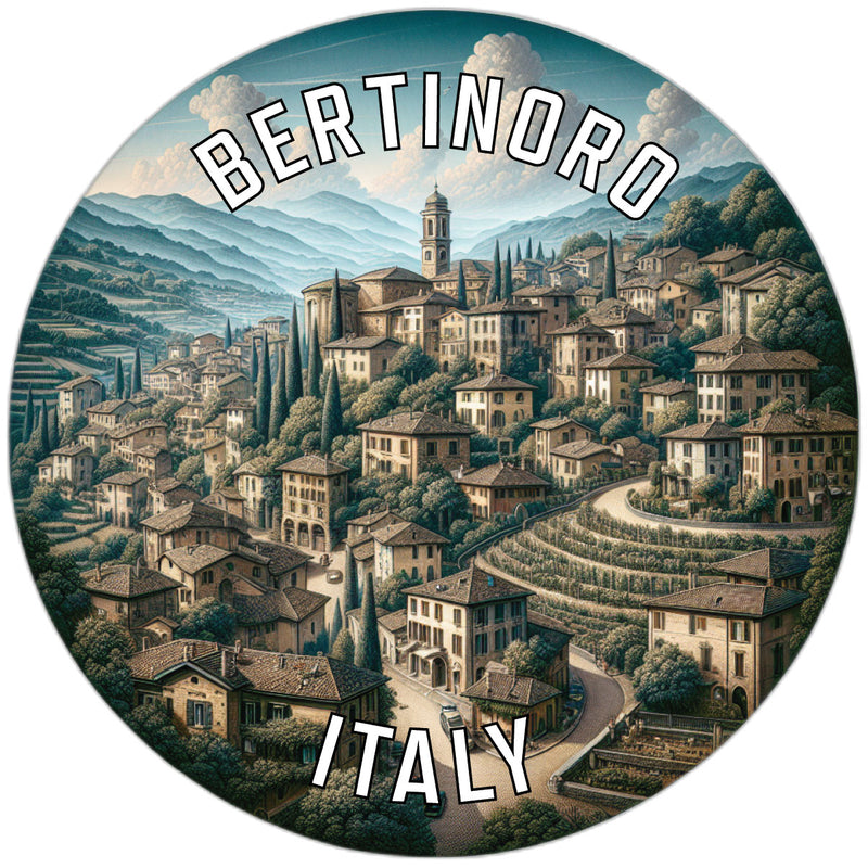 Bertinoro Italy Souvenir Die Cut Flat Magnet 2-Inch