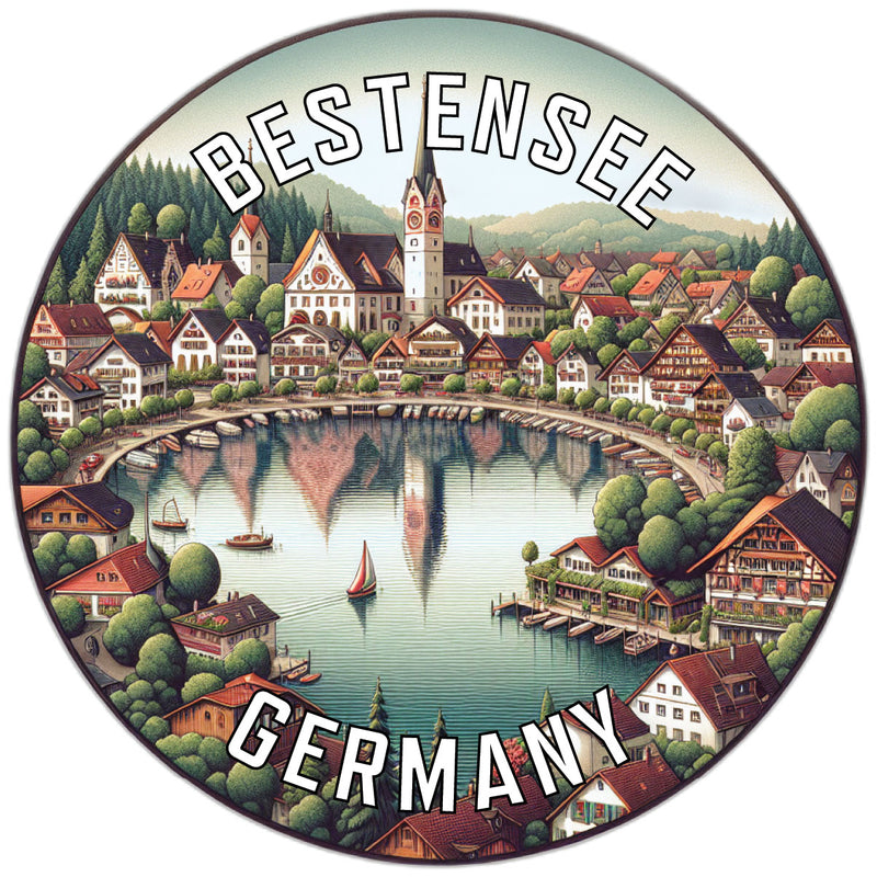 Bestensee Germany Souvenir Die Cut Flat Magnet 3-Inch