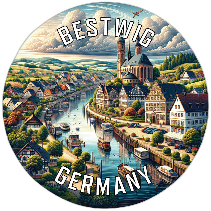 Bestwig Germany Souvenir Die Cut Flat Magnet 2-Inch