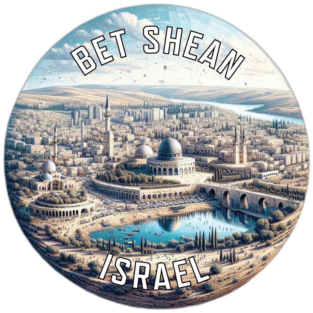 Bet Shean Souvenir Die Cut Flat Magnet 6-Inch