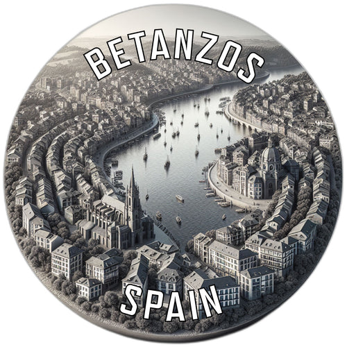 Betanzos Spain Souvenir Die Cut Flat Magnet 4-Inch
