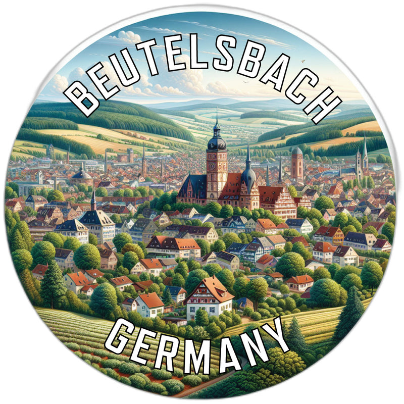 Beutelsbach Germany Souvenir Die Cut Flat Magnet 2-Inch