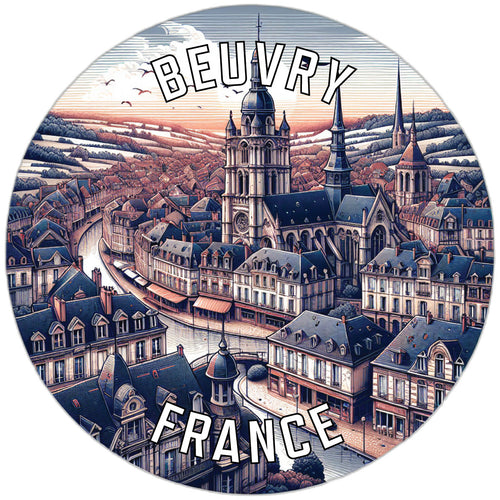 Beuvry France Souvenir Vinyl Decal Sticker 6-Inch