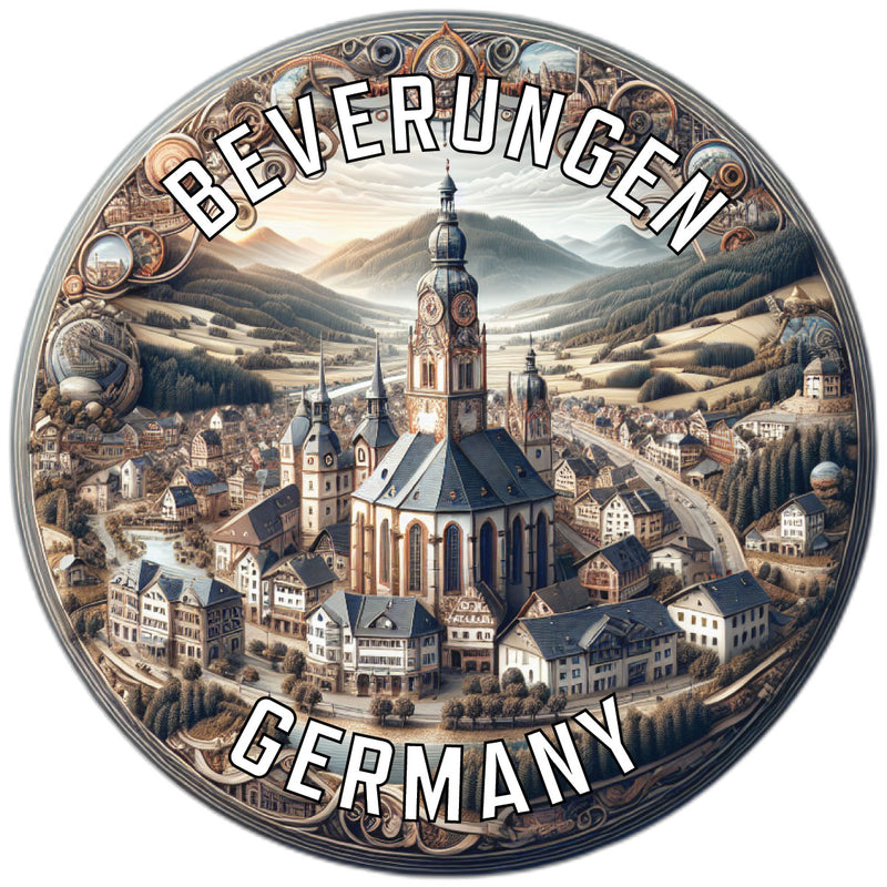 Beverungen Germany Souvenir Die Cut Flat Magnet 2-Inch