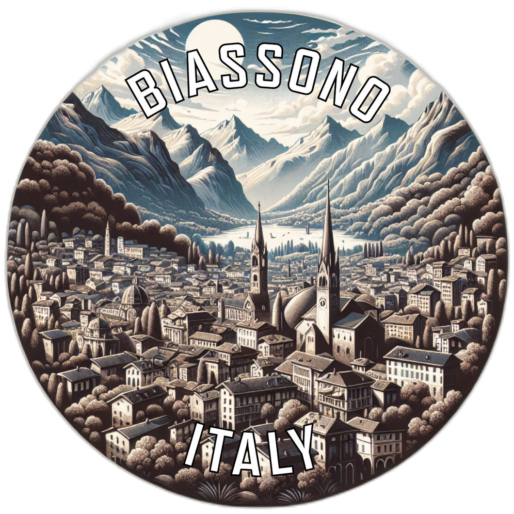 Biassono Italy Souvenir Die Cut Flat Magnet 6-Inch