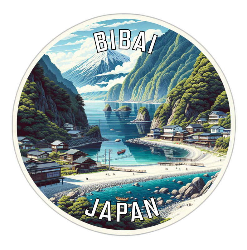 Bibai Japan Souvenir Die Cut Flat Magnet 2-Inch