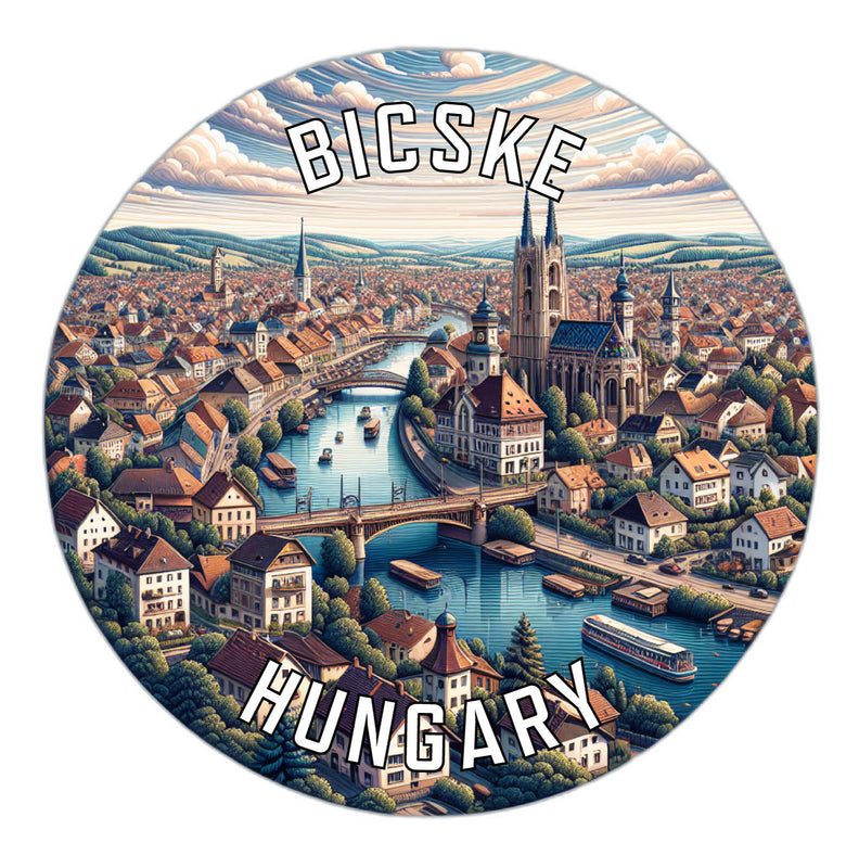 Bicske Hungary Souvenir Vinyl Decal Sticker 6-Inch