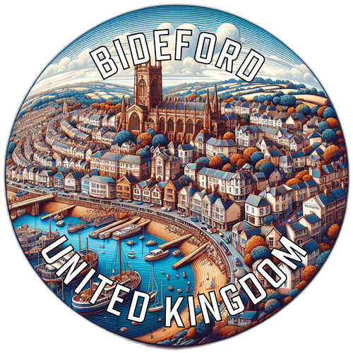 Bideford United Kingdom Souvenir Vinyl Decal Sticker 2-Inch