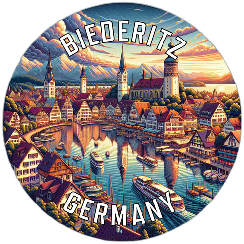Biederitz Germany Souvenir Die Cut Flat Magnet 4-Inch
