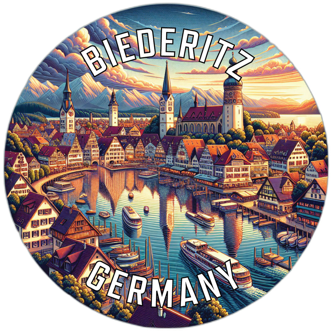 Biederitz Germany Souvenir Vinyl Decal Sticker 4-Inch