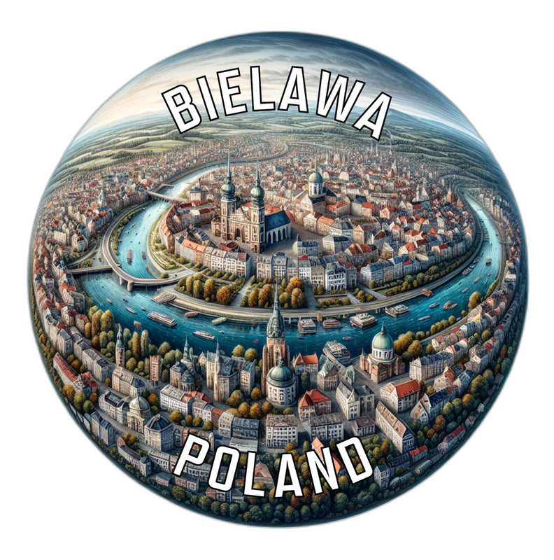 Bielawa Poland Souvenir Die Cut Flat Magnet 2-Inch