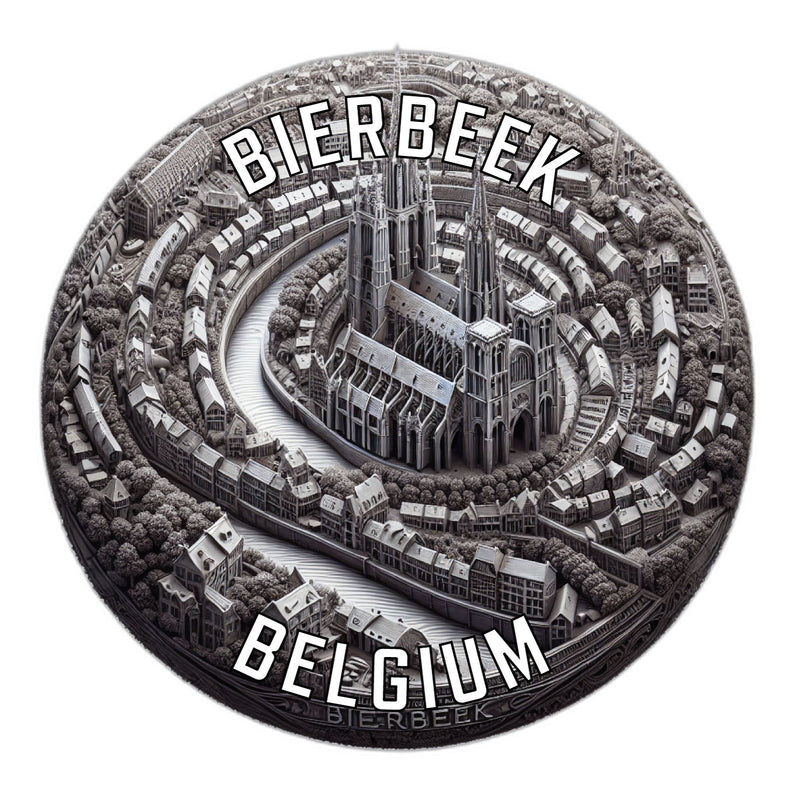 Bierbeek Belgium Souvenir Die Cut Flat Magnet 6-Inch
