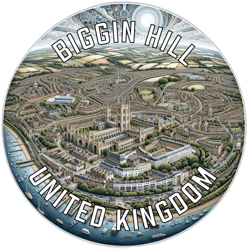 Biggin Hill United Kingdom Souvenir Die Cut Flat Magnet 6-Inch