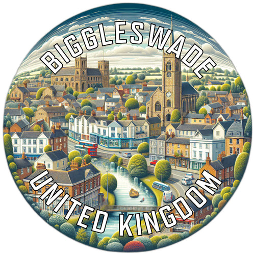Biggleswade United Kingdom Souvenir Vinyl Decal Sticker 6-Inch