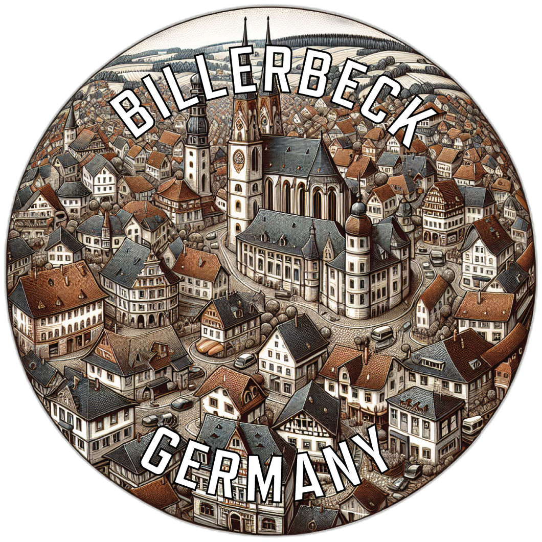 Billerbeck Germany Souvenir Die Cut Flat Magnet 2-Inch