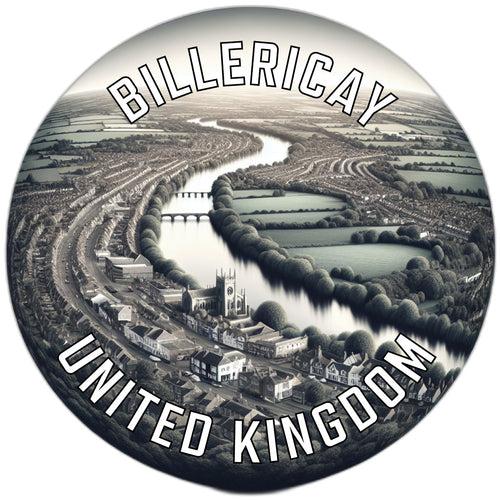 Billericay United Kingdom Souvenir Die Cut Flat Magnet 2-Inch