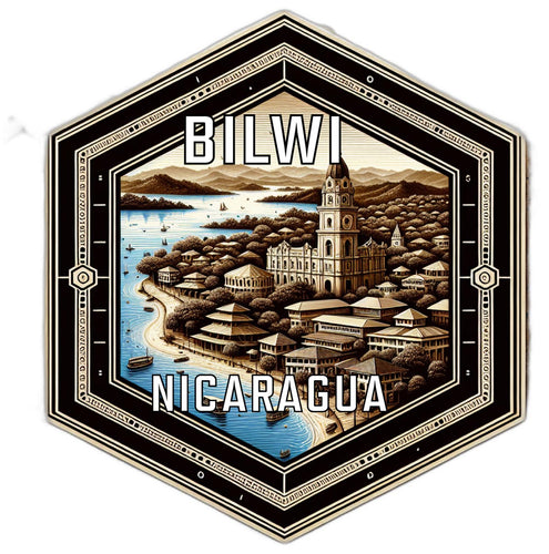 Bilwi Nicaragua Travel Destination Souvenir Vinyl Decal Sticker 4-Inch